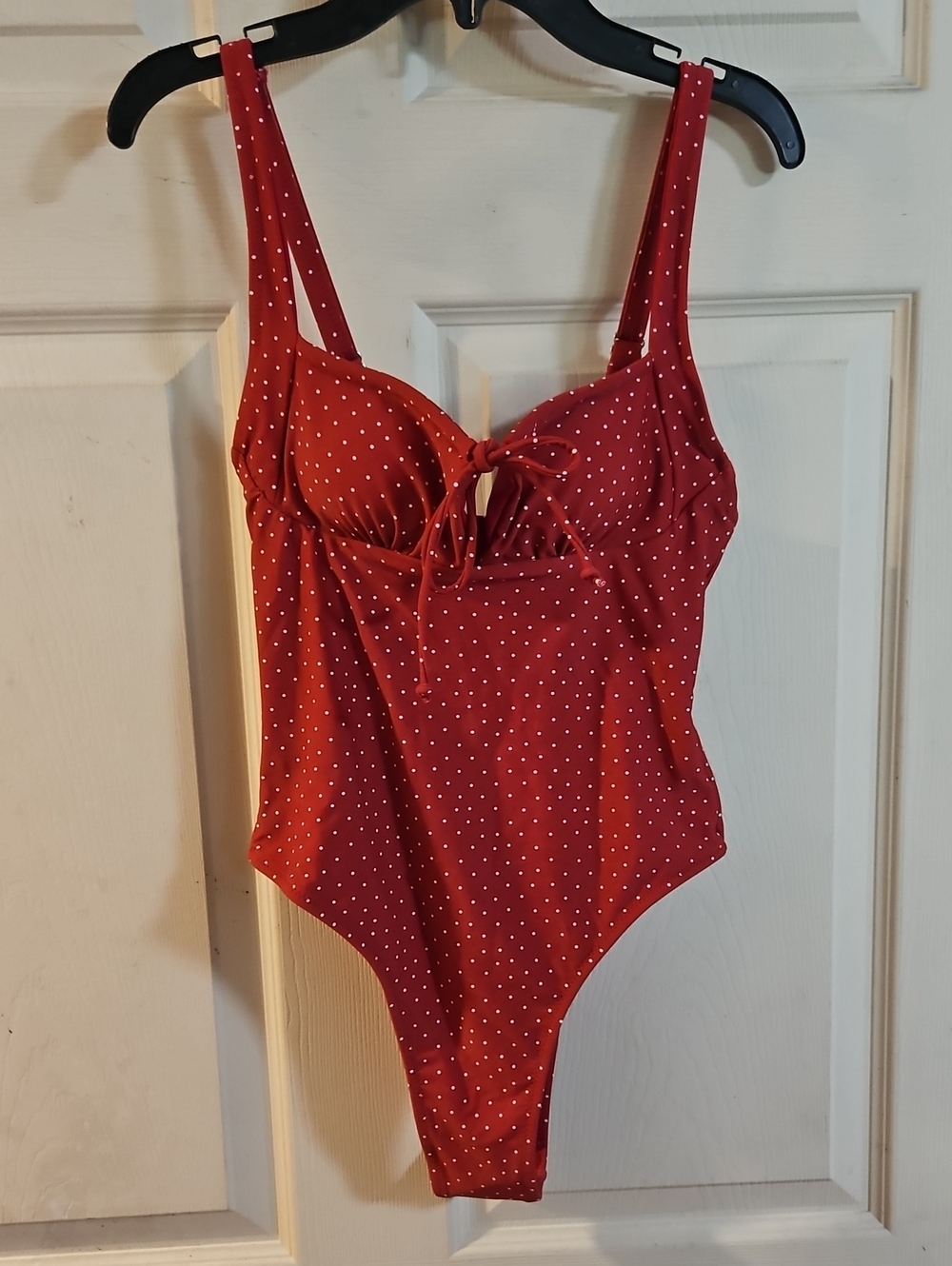 SEAMOLLY RED POLKA DOT One Piece Swimsuit: New With Tags: Size XS